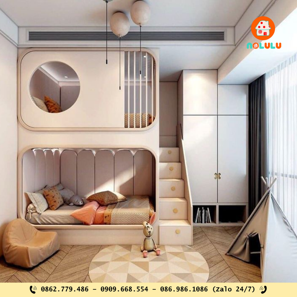 Nolulu|Thiết kế & Thi Công Giường Tầng Theo Yêu Cầu – Giải Pháp Tối Ưu Không Gian Nhỏ