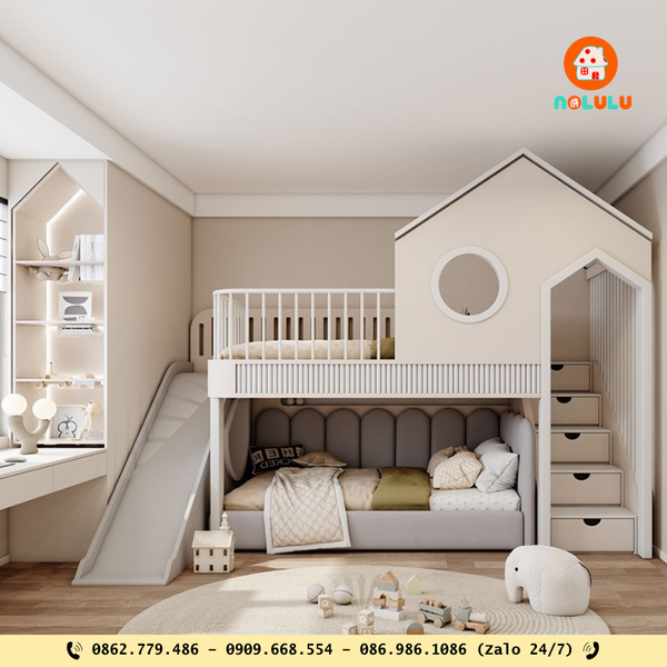 Nolulu | Thiết kế và thi công giường tầng theo yêu cầu – Giải pháp tối ưu cho mọi không gian sống