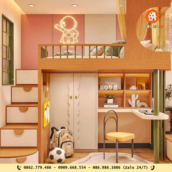 Nolulu|Thiết kế & Thi Công Giường Tầng Theo Yêu Cầu – Giải Pháp Tối Ưu Không Gian Nhỏ