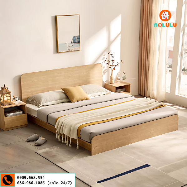 Giường ngủ bệt phong cách Nhật Bản Nolulu