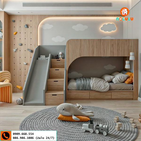 Giường tầng dành cho trẻ em Nolulu