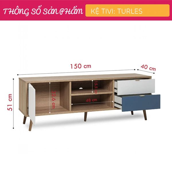 Kệ Để Tivi Hiện Đại TURLES-TV32