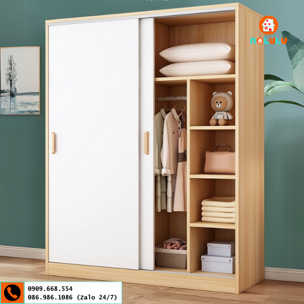 Tủ quần áo cửa lùa hiện đại Nolulu