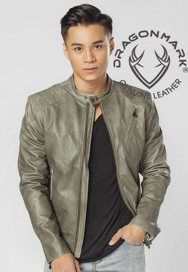 áo da bò xám cao cấp z800