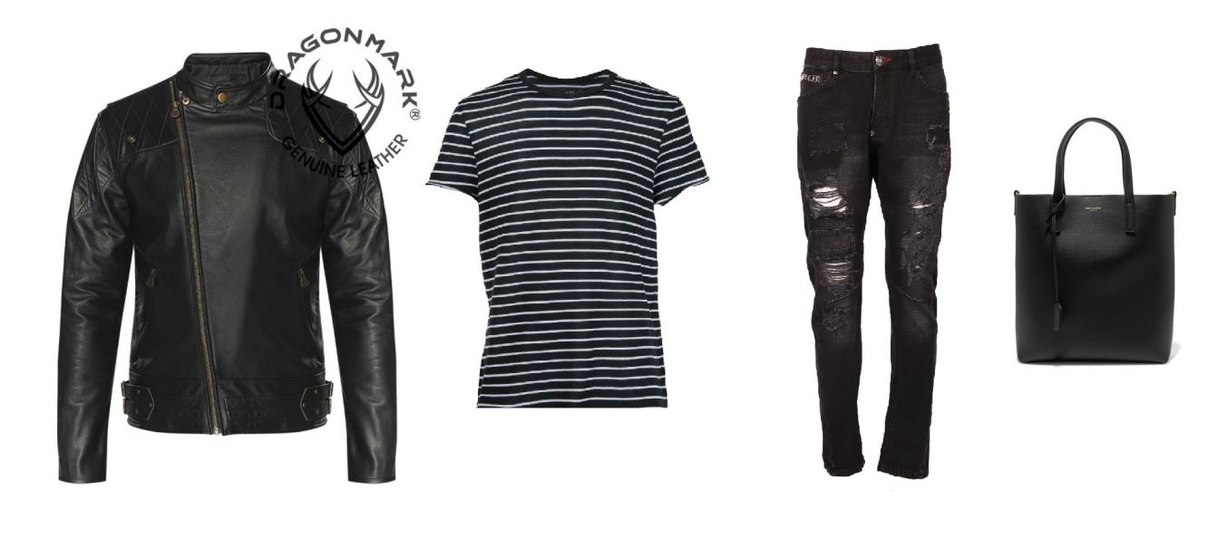 áo khoác da nam biker