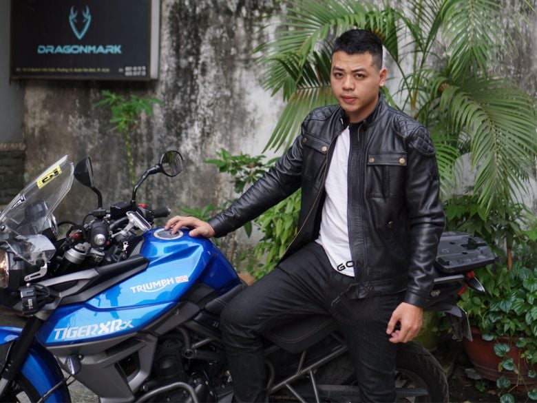 áo da moto đặt theo yêu cầu