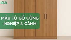 Gợi ý 4 mẫu tủ gỗ công nghiệp 4 cánh sang trọng đáng mua nhất 2025