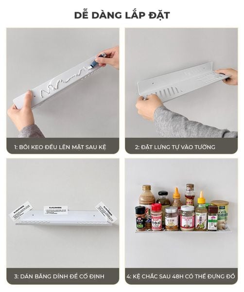 kệ gia vị dán tường