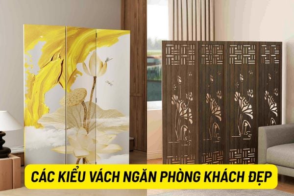 Vách trang trí phòng khách