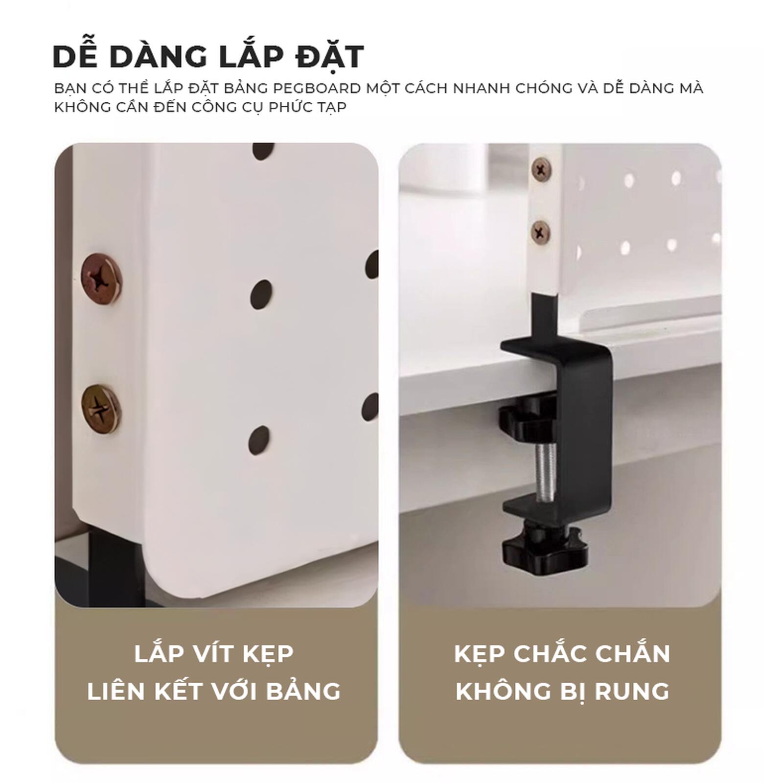 Bảng Pegboard Để Bàn IGA Decor