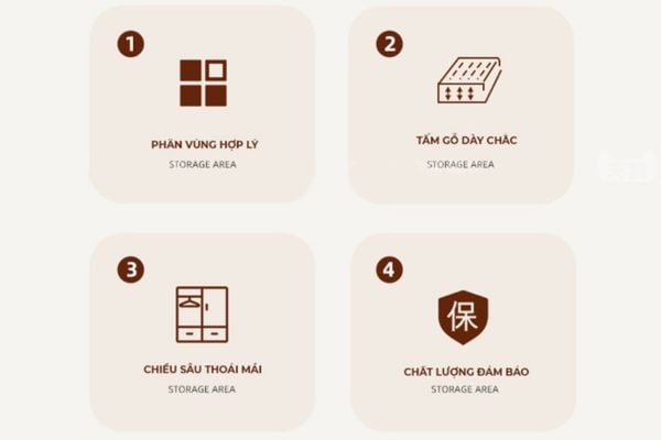 tủ quần áo gỗ công nghiệp 4 cánh