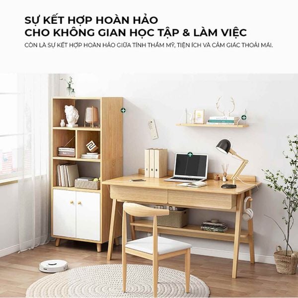 bàn học vân gỗ