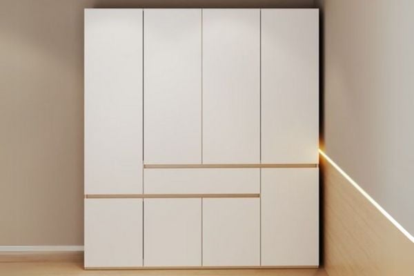 tủ quần áo gỗ công nghiệp 4 cánh