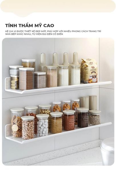 kệ gia vị dán tường