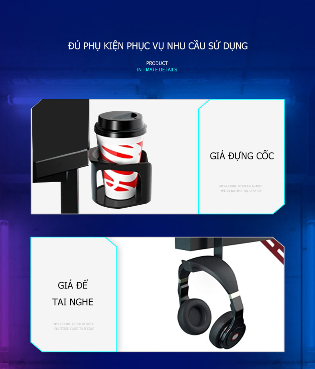 bàn gaming chân chữ k