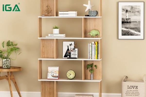 Bạn có thể thực hiện cách lắp kệ sách đa năng để làm kệ sách 5 tầng