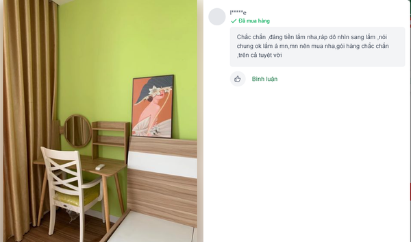 bàn trang điểm gỗ công nghiệp