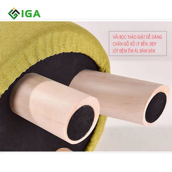 ghế đôn chân gỗ