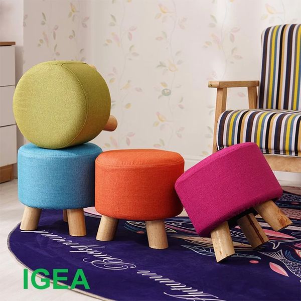 ghế đôn chân gỗ