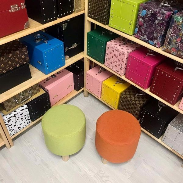 ghế đôn chân gỗ