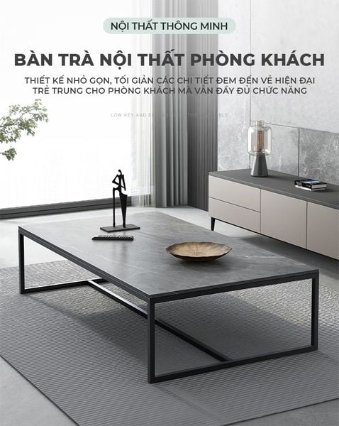 Bàn Trà Phòng Khách Vân Đá - GM150 - Nội Thất IGA Việt Nam