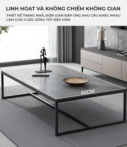 Bàn Trà Phòng Khách Vân Đá - GM150 - Nội Thất IGA Việt Nam