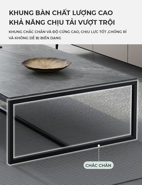 Bàn Trà Phòng Khách Vân Đá - GM150 - Nội Thất IGA Việt Nam