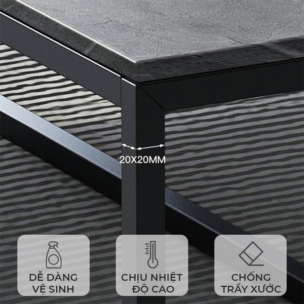 Bàn Trà Phòng Khách Vân Đá - GM150 - Nội Thất IGA Việt Nam