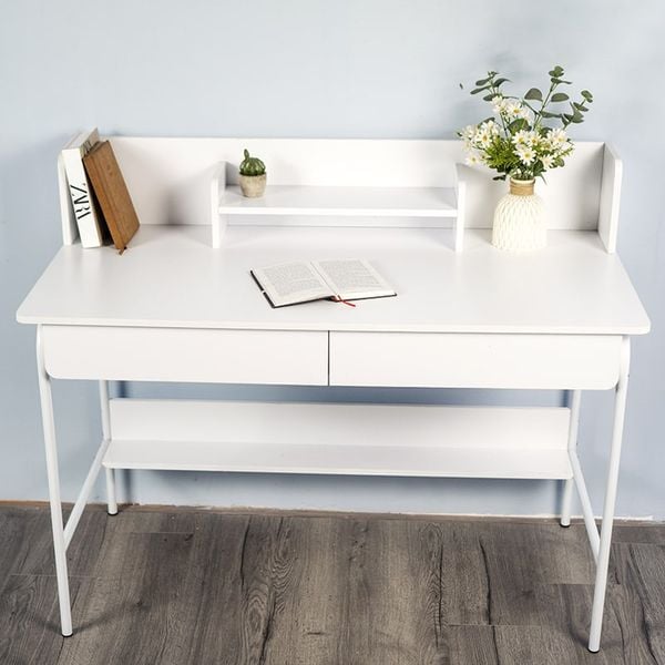 Bàn Làm Việc Có Ngăn Full Trắng - GM162 - Nội Thất IGA Việt Nam