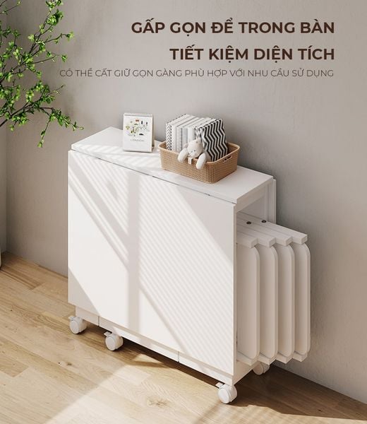 Ghế Gấp Gọn Đa Năng Trắng - GM192 - Nội Thất IGA Việt Nam