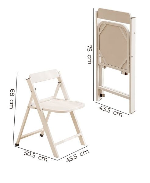 Ghế Gấp Gọn Đa Năng Trắng - GM192 - Nội Thất IGA Việt Nam