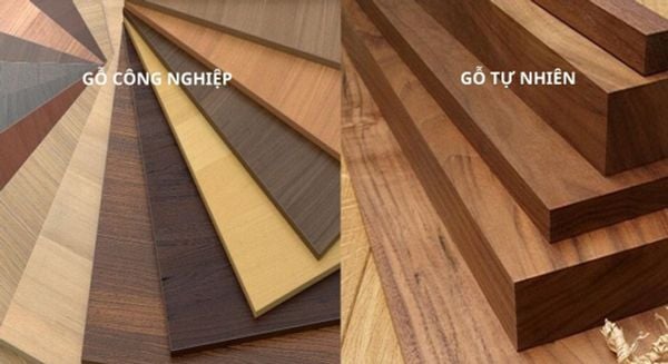 gỗ công nghiệp và gỗ tự nhiên