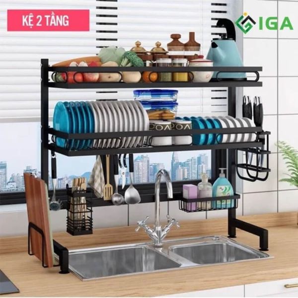 Kệ Chén Dĩa Thông Minh GN42/GN43 thiết kế với nhiều ngăn