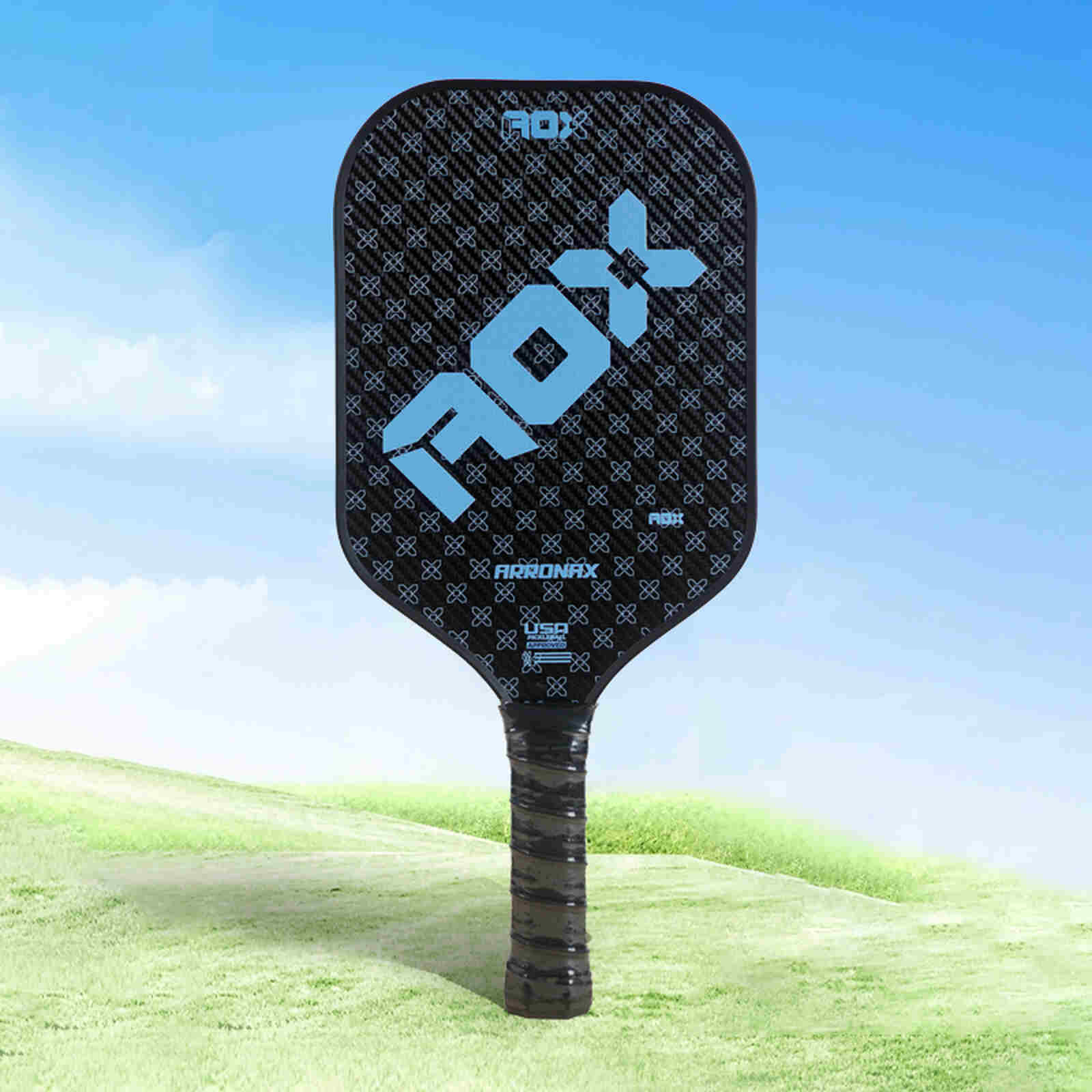 Vợt pickeball&nbsp;ROX xanh đỏ viền đen PK02B