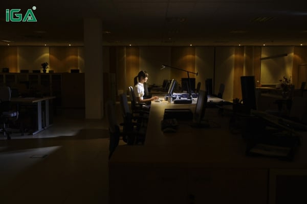 Một bàn làm việc đẹp nhưng thiếu ánh sáng thì vẫn không mang lại hiệu quả