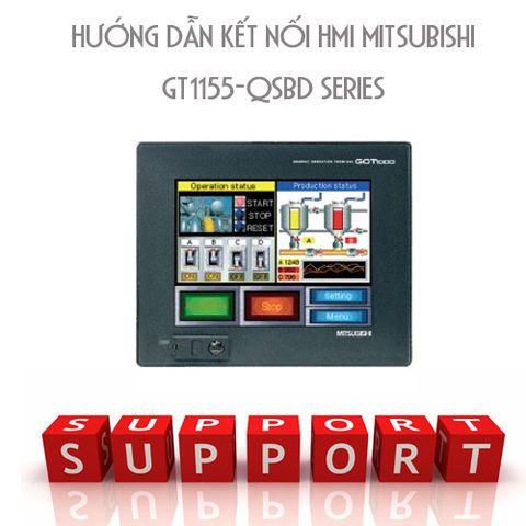 Hướng dẫn kết nối màn hình Mitsubishi GT1155-QSBD