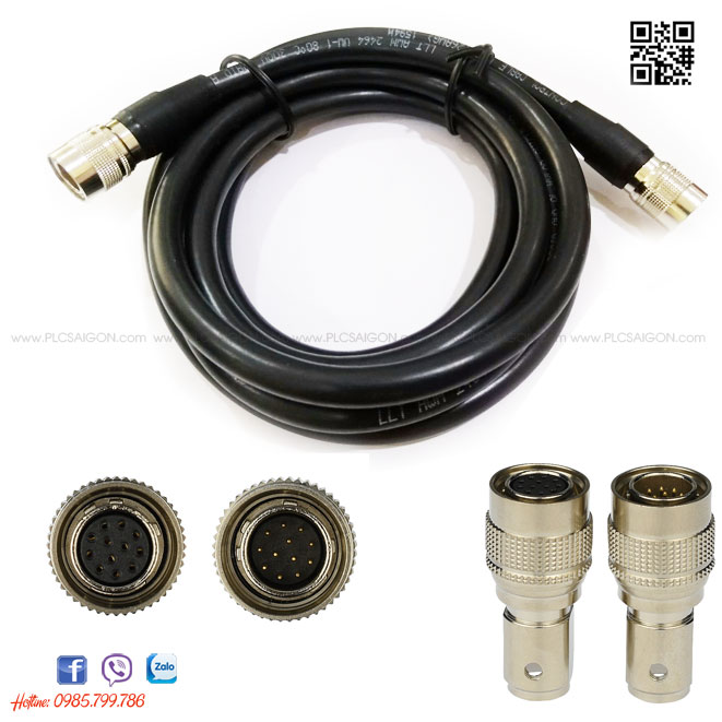 Sony CCD Camera Cable - Hirose 12 Pin Male To Female, 2 Meter For DXC-950/990 & More