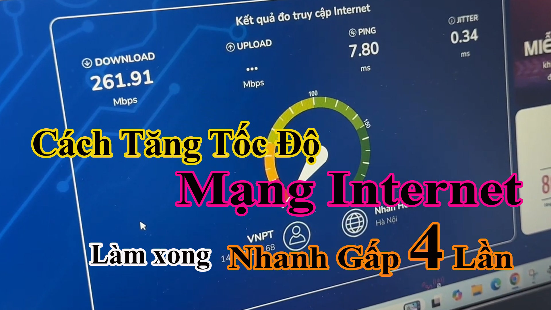 Cách tăng tốc độ mạng internet trên laptop