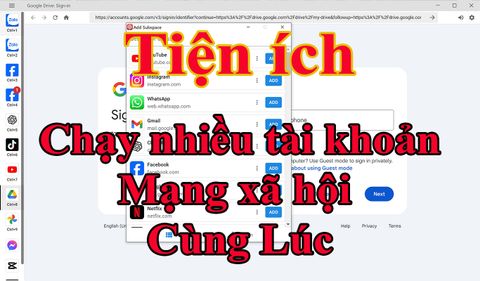 GOM tất cả mạng xã hội về 1 hộp để dùng