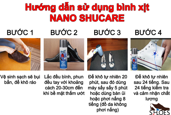 Bình Xịt Chống Thấm Nước Cho Giày