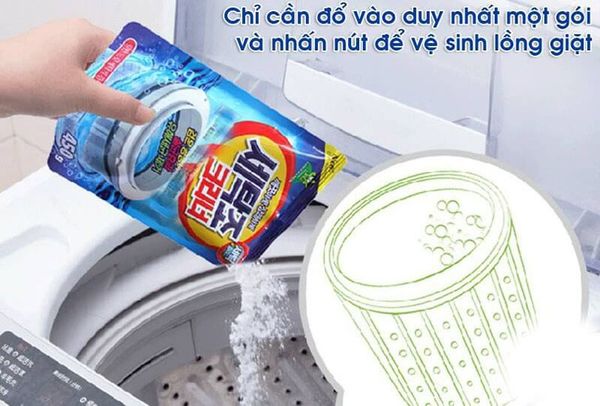 Gói bột tẩy vệ sinh lồng máy giặt 450g cao cấp