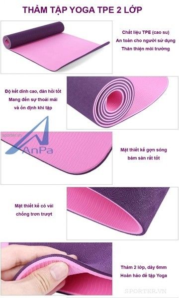 Thảm tập yoga hai lớp Đài Loan, thảm tập yoga đài loan, thảm tập yoga eco friendly, thảm tập yoga tpe đài loan, thảm tpe đài loan đúc 1 lớp dày 8mm, thảm tập yoga hà nội, thảm tập yoga tpe tphcm, thảm tập yoga tpe 2 lớp 6mm, thảm tập yoga tpe eco~friendly đài loan 8mm,