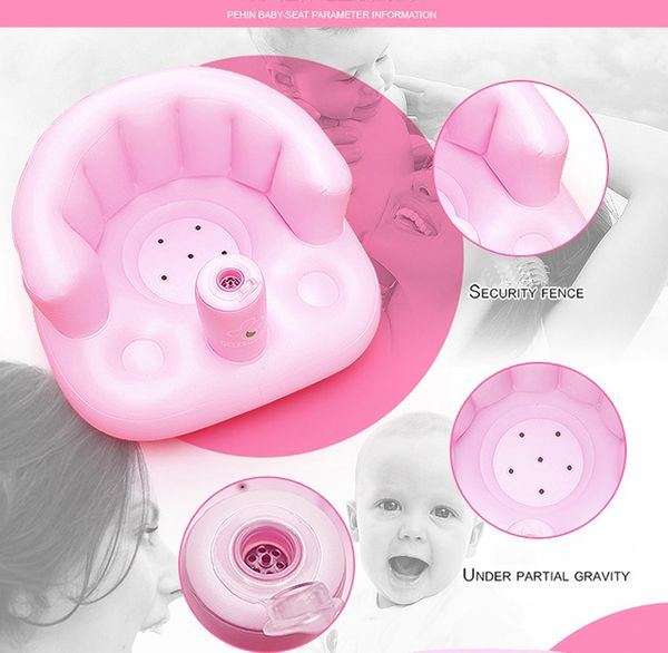 Ghế hơi tập ngồi cho bé Ghế tập ngồi cho bé bằng hơi đơn giản tiện dụng Ghế hơi tập ngồi cho bé là dòng sản phẩm cao cấp thiết kế tiện lợi, dễ dàng thu gọn để bảo quản hoặc mang theo cho bé ra ngoài. Ghế tập ngồi cho bé bằng hơi đơn giản tiện dụng được làm từ chất liệu cao su mềm, êm ái, an toàn với trẻ nhỏ, giúp nâng đỡ cột sống, là lựa chọn hoàn hảo cho các bé trong giai đoạn bé tập ăn hay ngồi chơi và vui đùa. Ghế tập ngồi cho bé bằng hơi đơn giản tiện dụng Ghế hơi tập ngồi cho bé là dòng sản phẩm cao cấp thiết kế tiện lợi, dễ dàng thu gọn để bảo quản hoặc mang theo cho bé ra ngoài Ghế tập ngồi cho bé bằng hơi đơn giản tiện dụng Nay có mẫu ghế tập ngồi hơi cực cool cho bé với 3 màu sắc dễ thương Đối tượng sử dụng Dành cho trẻ từ 5 tháng đến 2 tuổi Đặc điểm nổi bật của Ghế hơi tập ngồi cho bé - Ghế hơi tập ngồi cho bé có hình dáng giống ghế bành có tay vịn và núm chặt giữa ghế vừa đóng vai trò như 1 ống bơm không khí vừa là điểm tựa đế bé vòng chân qua. - Lòng ghế tập ngồi cho bé được thiết kế võng xuống nên bé ngồi có cảm giác rất an toàn, chắc chắn, không bị ngã về phía trước hay phía sau. - Ghế phao tập ngồi có lưng tựa đỡ và ôm trọn lấy bé. - Phía trước ghế là núm chặt cao nhô lên giữ lấy chân bé không bị ngã ra ngoài. Đồng thời núm có van khí dùng để bơm không khí vào ghế. - Có nhiều màu sắc phù hợp cho bé trai và bé gái Hướng dẫn sử dụng Ghế hơi tập ngồi cho bé - Khi muốn sử dụng, bạn chỉ cần mở nắp van của núm, kéo lên ấn xuống khoảng 2 phút để không khí tràn vào đầy ghế là đã có chiếc ghế êm ái, mềm mại cho trẻ nô đùa. - Khi muốn mang ghế hơi theo mình, bạn chỉ cần vặn nút cho ghế xả hết hơi bên trong, sau đó bạn gấp lại nhỏ gọn như chiếc ví mang theo bên mình. - Ghế được làm từ chất liệu cao su mềm, thân thiện với làn da trẻ, không thấm nước và dễ dàng lau chùi, vệ sinh sạch sẽ. - Tránh tàn thuốc, vật sắc nhọn đặt trên ghế để ghế được sử dụng lâu dài.