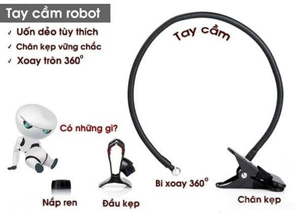 Giá đỡ kẹp điện thoại đa năng đuôi khỉ