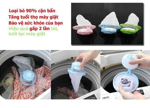 phao lọc xơ vải máy giặt, phao lọc máy giặt, cách sử dụng phao lọc thông minh, vệ sinh máy giặt,