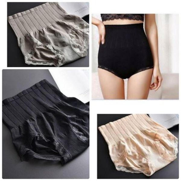 Bộ 3 Quần Lót Gen Nữ Nịt Bụng Viền Ren Munafie