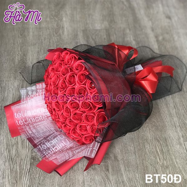 Bó hoa hồng sáp 50 bông