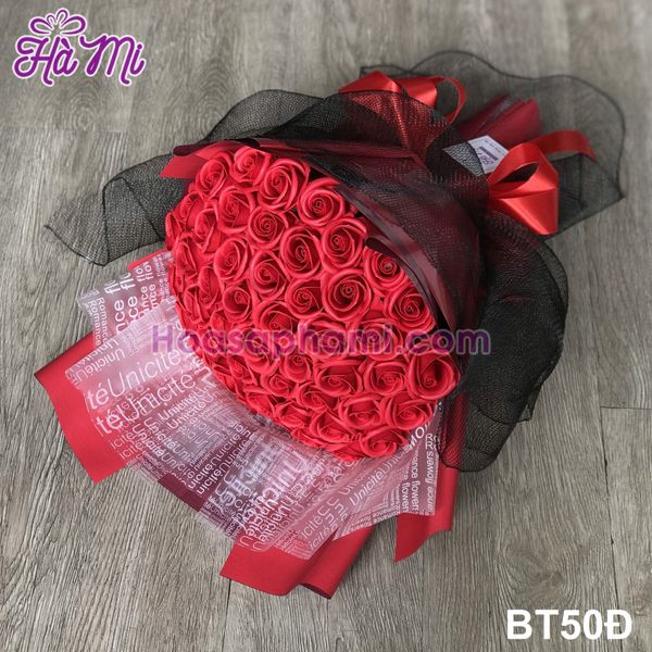 Bó hoa hồng sáp 50 bông