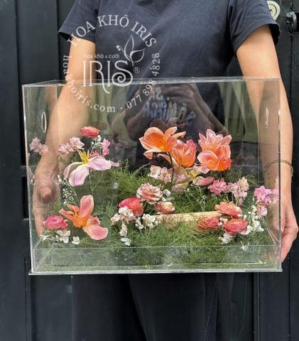 Sấy hộp hoa kỹ niệm