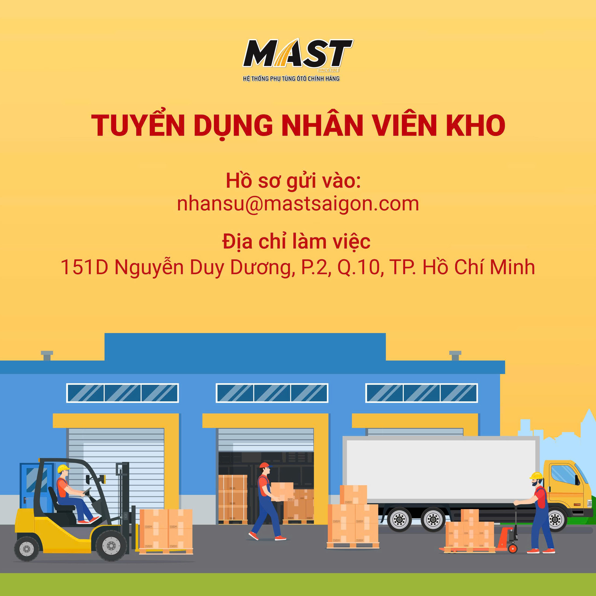 THÔNG BÁO TUYỂN DỤNG